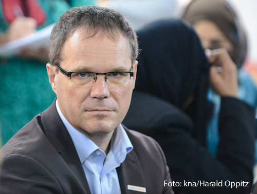 Der Leiter von Caritas International, Oliver Müller