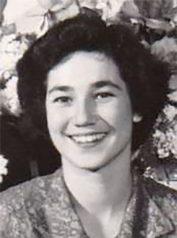 Hanna 1950 bei ihrer Hochzeit in Los Angeles