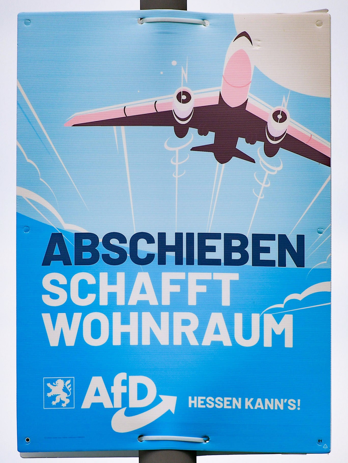 Wahlplakat der AfD für Abschiebungen