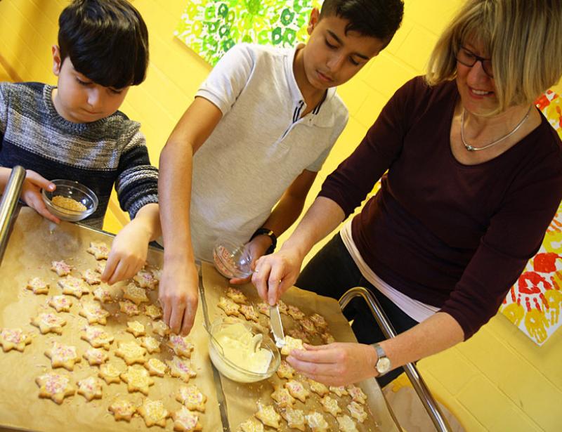 Sterne frisch vom Backblech