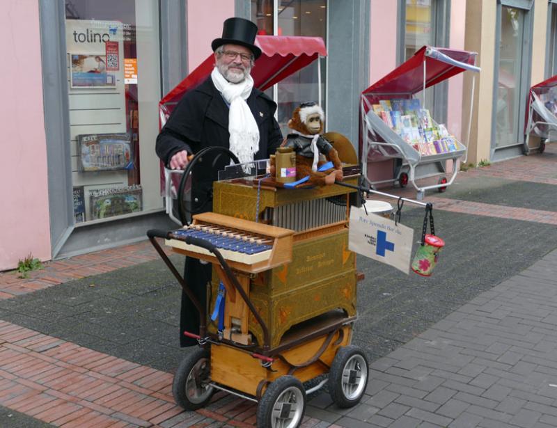 Drehorgel für den guten Zweck