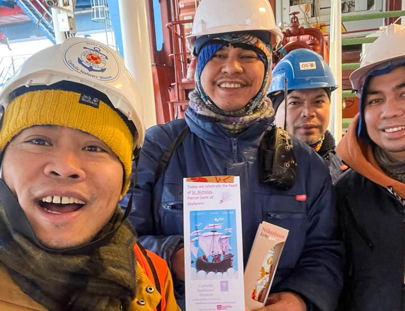 Nikolaus in der Winterwelt