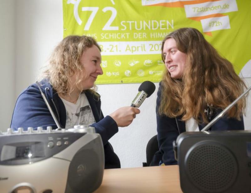 Vier Tage lang auf Sendung