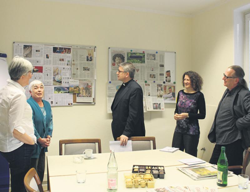 Gespräch über Zeitung und Zukunft