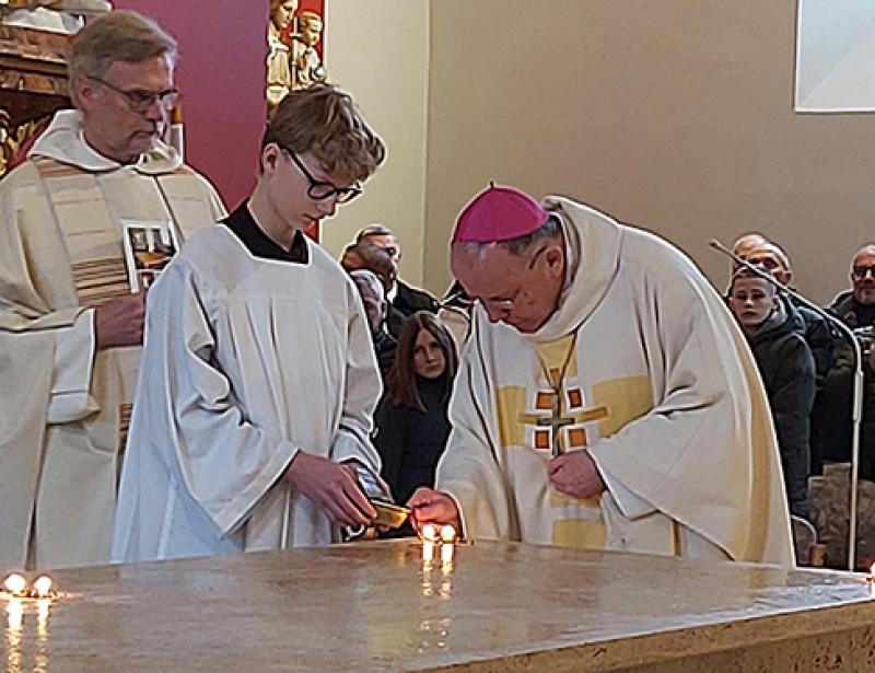 Kleine Küche in der Kirche