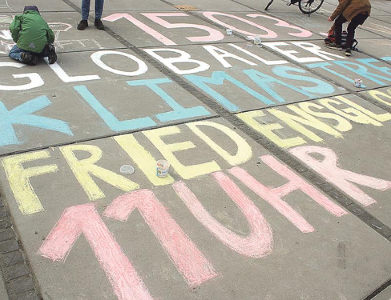 Schule schwänzen für die Zukunft