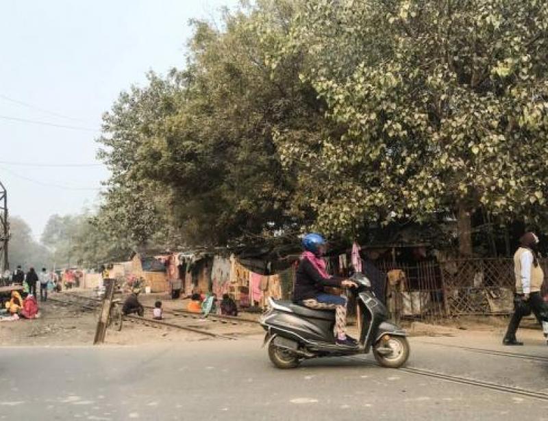 Leben an den Bahngleisen