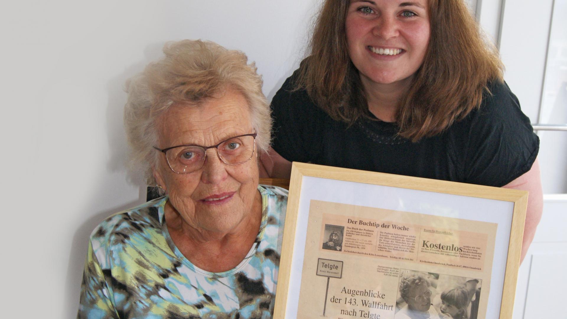 Martha und Lena Herkenhoff lieben die Telgter Wallfahrt