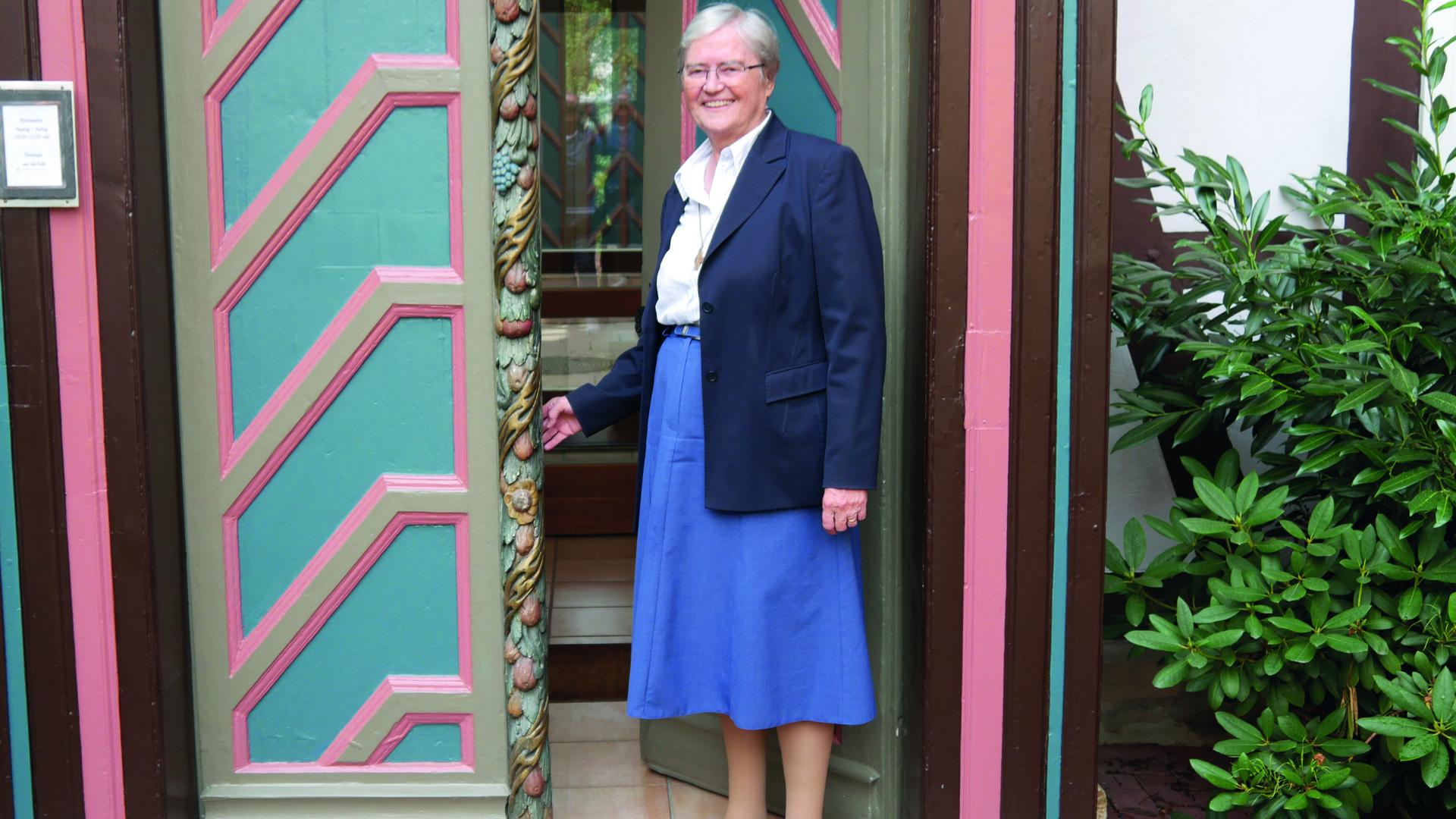 Schwester Ingeborg Wirz von den Ursulinen in Duderstadt. „Sie lässt nicht locker, bis sie ein Problem gelöst hat“, sagt ihr Patenkind.