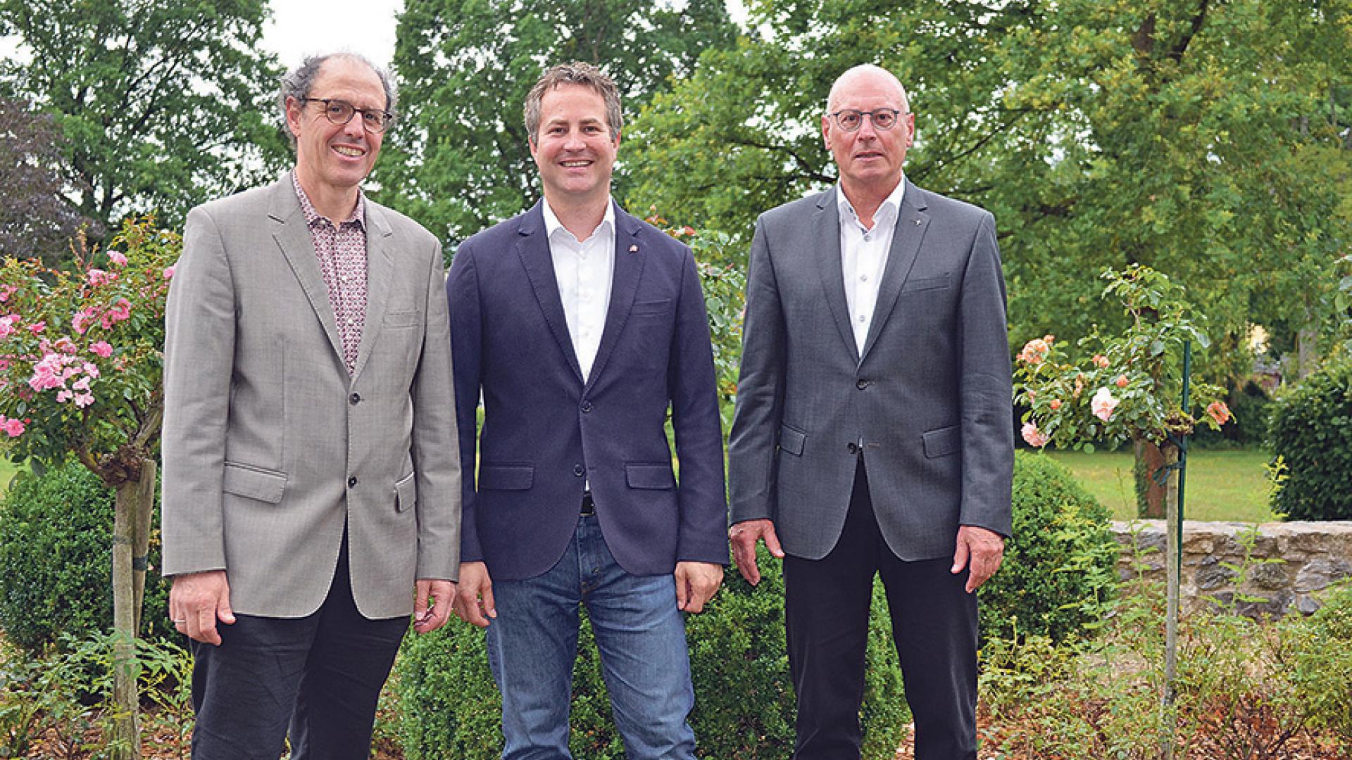 Mathias Wolf, Michael Schönberger und Hans-Jürgen Braun