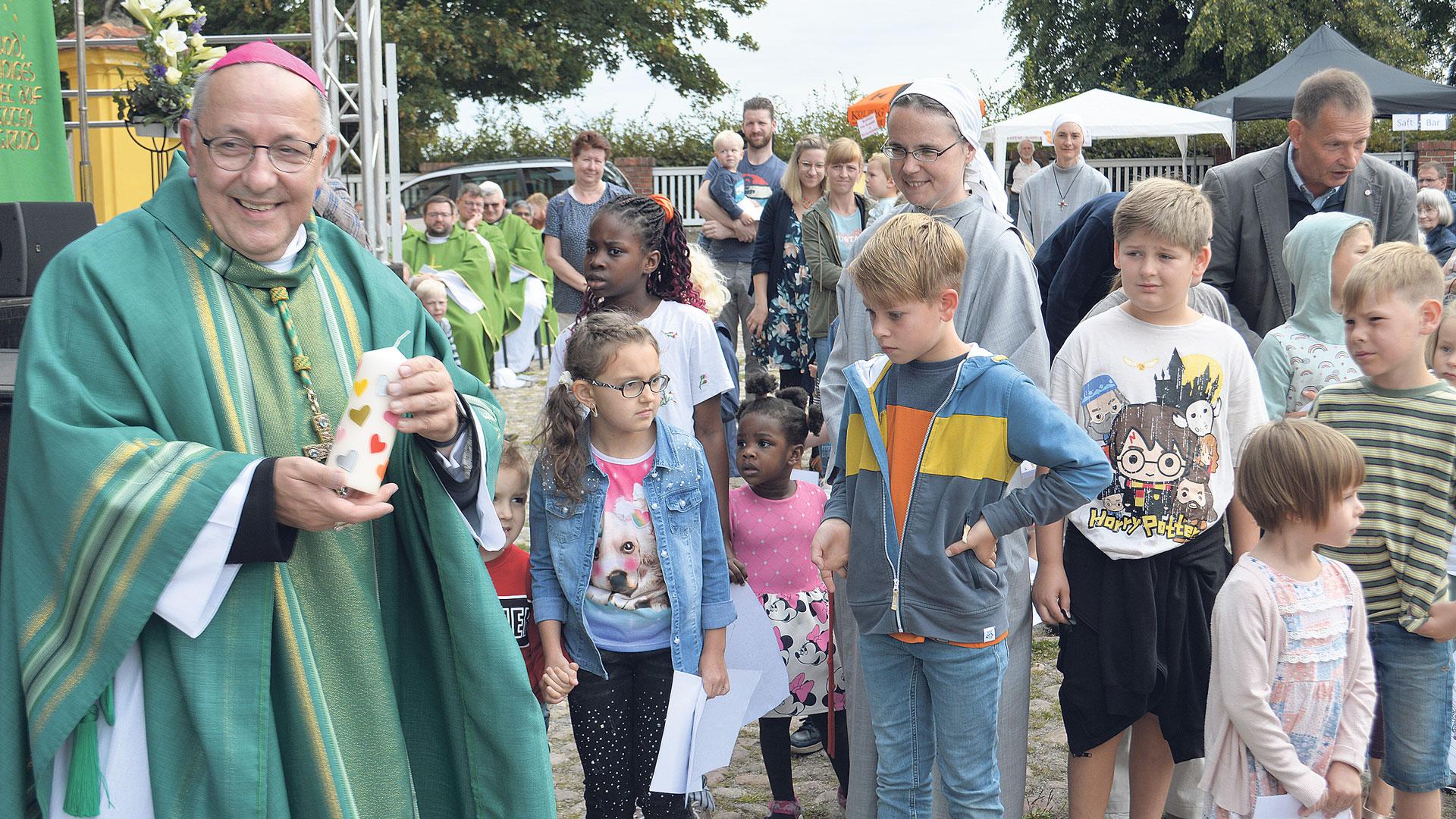 Bischof Wolfgang Ipolt auf der Bistumswallfahrt 2023
