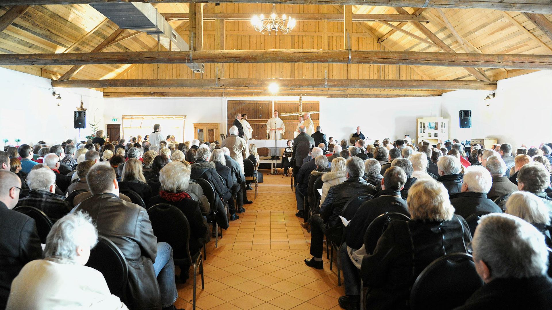 Weihnachtsgottesdienst im Stall des Schippers Hof in Alpen Veen