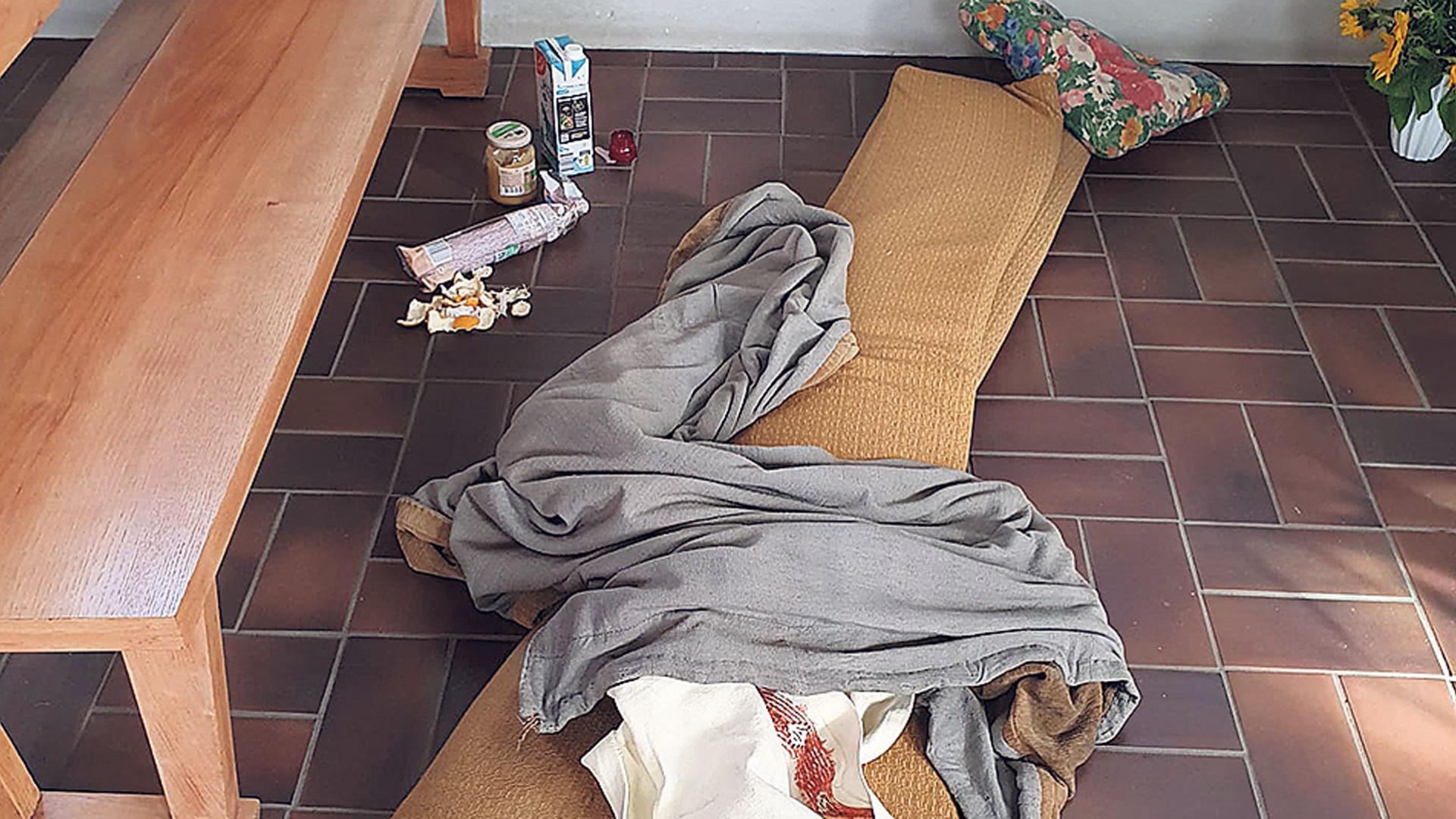 Nachtlager in der Kirche