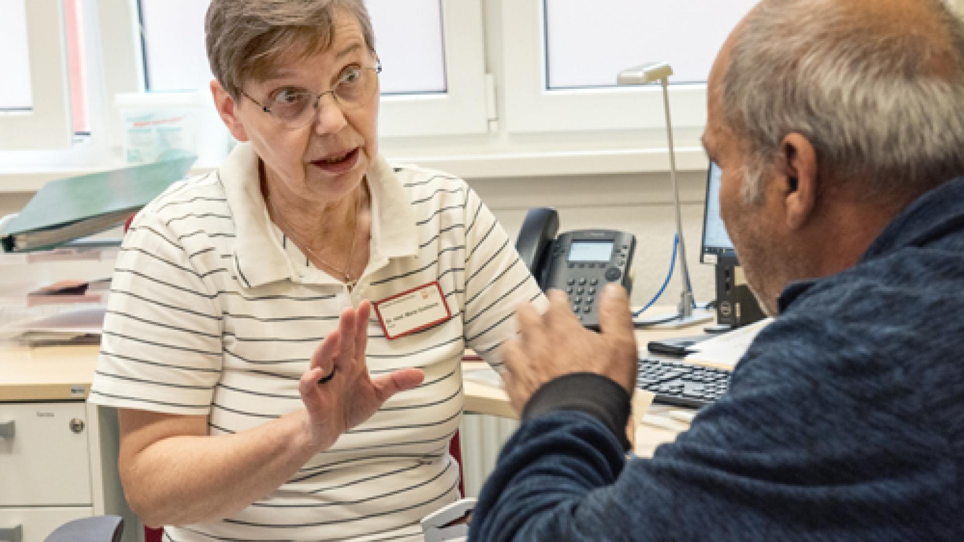 Maria Goetzens im Gespraech 