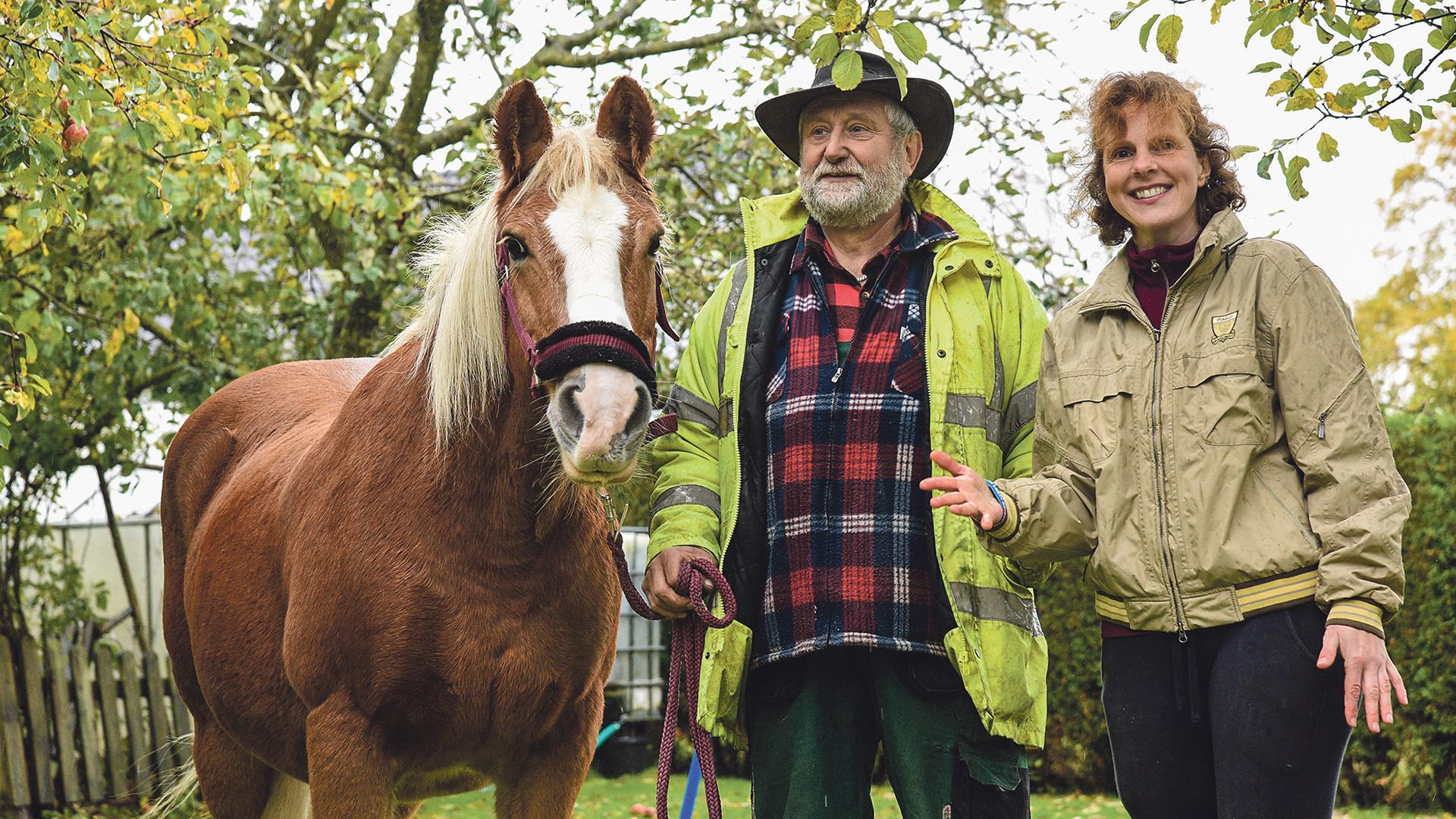 Reinhold Kruck, Sandra Groß und Pferd Cathy