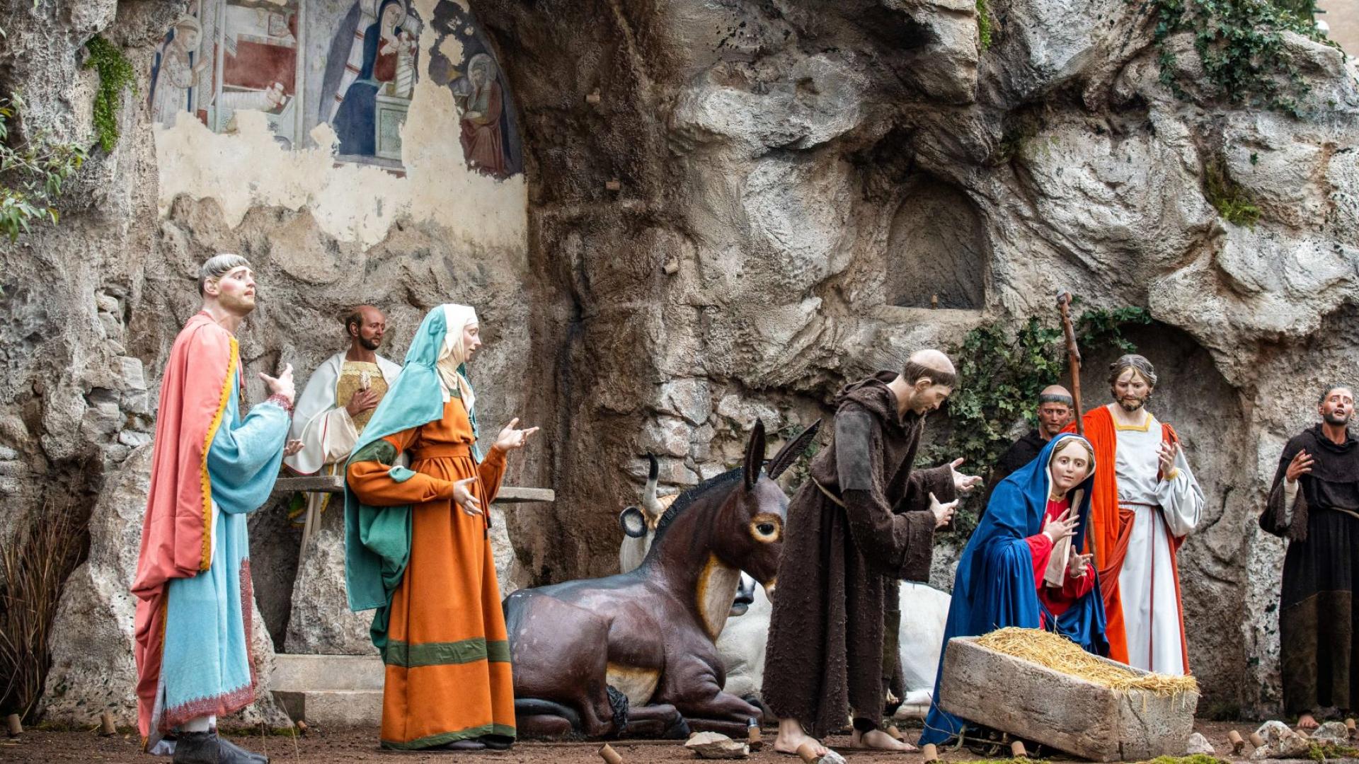 Die Krippe auf dem Petersplatz 2023