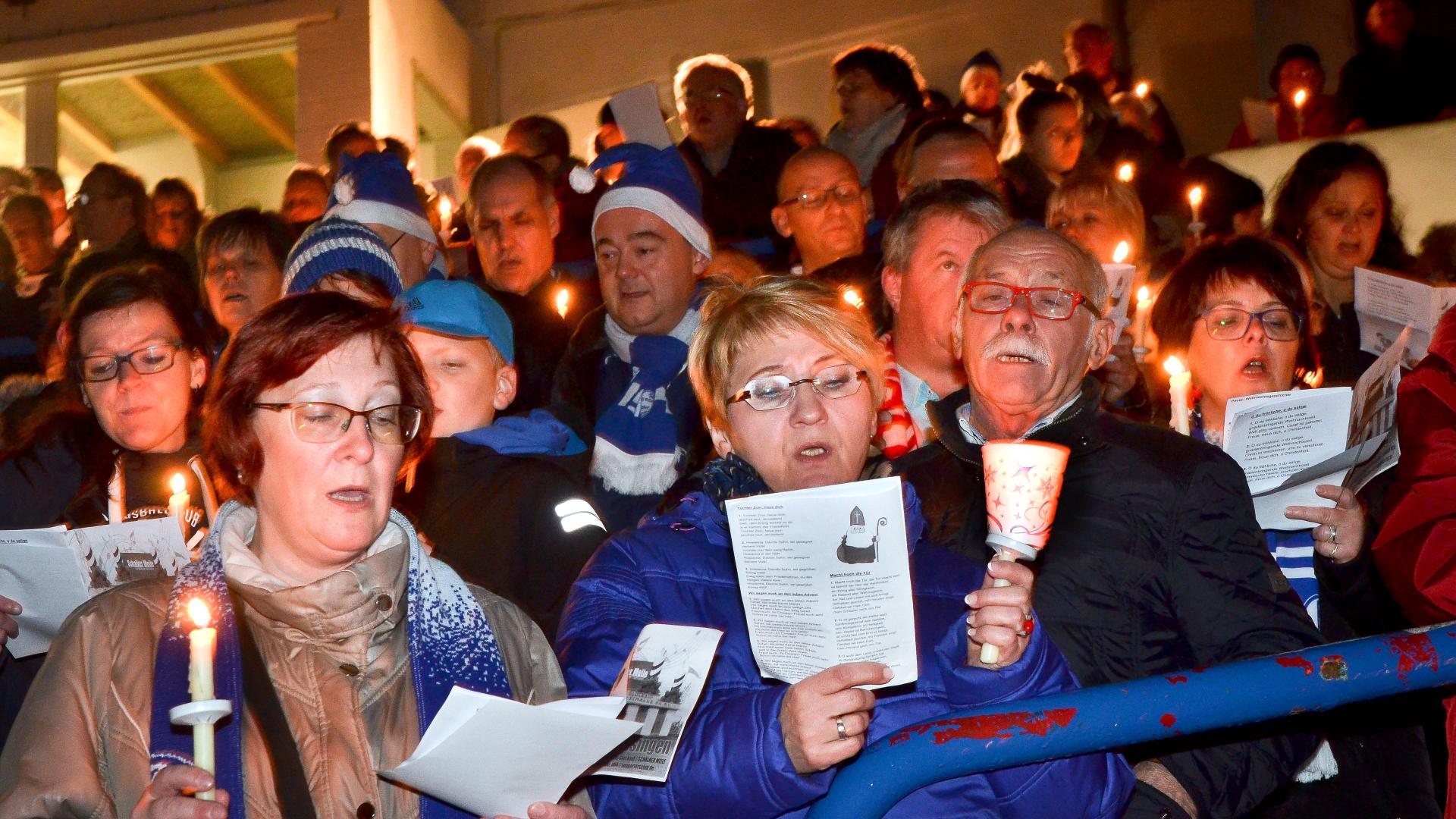 Adventssingen im Stadion