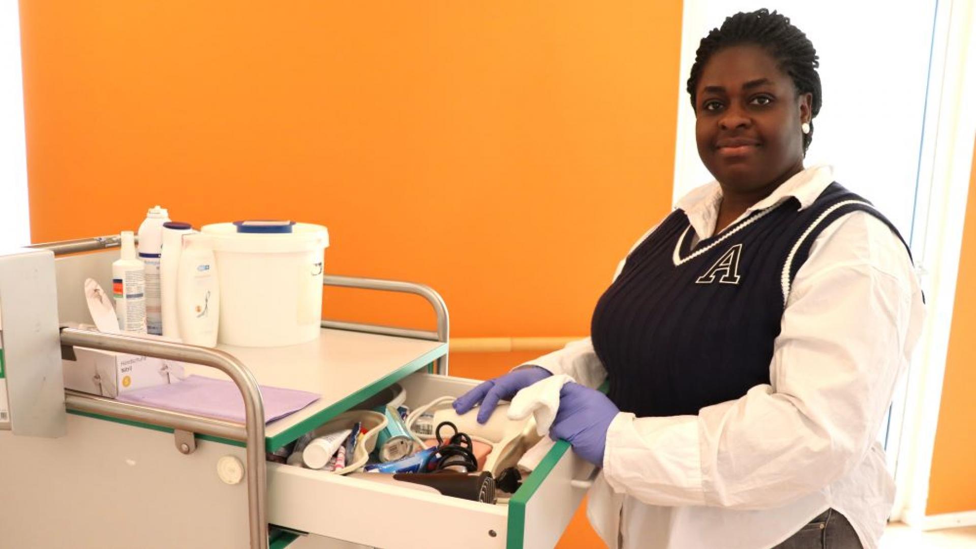 Jennifer Yeboah im Caritas-Haus St. Franziskus Bremen